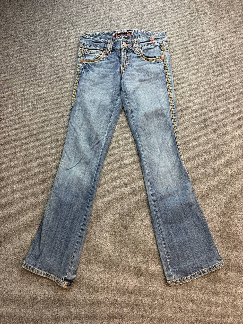 Switch USA Women’s Size 25 Light Wash Bootcut Embroidered Denim Jeans